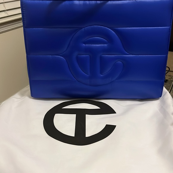 Brand New Blue Medium Puffer Telfar Bag - Picture 2 of 6